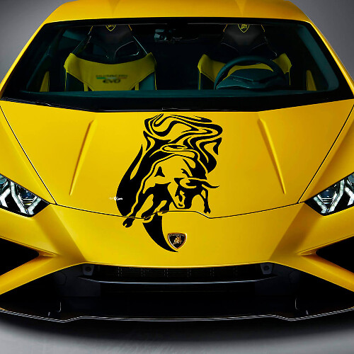 Bonnet Bull Graphics Racing Vinyl Decal Sticker Graphics for Lamborghini Huracan Evo