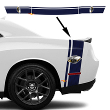 Rumble Bee Style Honeycomb Hood Stripe Decal Kit for Dodge Challenger_3