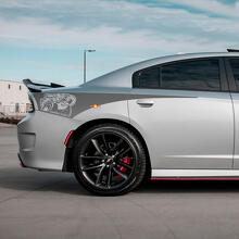 Demon Scat Pack Rear Quarter Side Stripe Vinyl Decal Sticker for Dodge Charger
 2