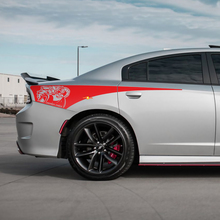 Demon Scat Pack Rear Quarter Side Stripe Vinyl Decal Sticker for Dodge Charger
 3