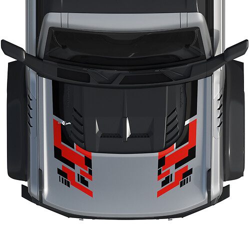 Hood Bronco Raptor Wrap Graphics Decal Sticker for Ford Bronco 2 colours