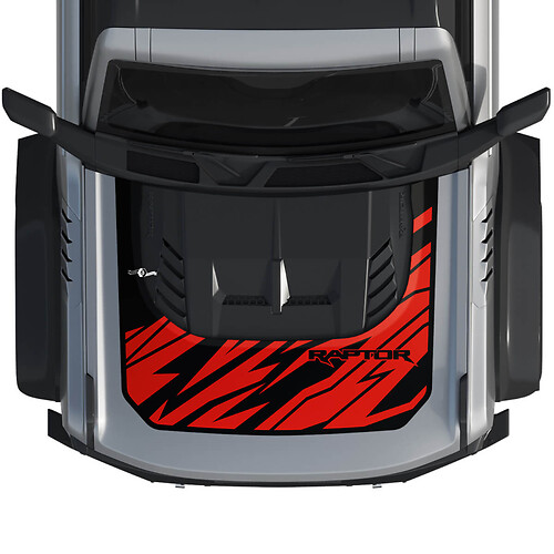 Hood Bronco Raptor Wrap Graphics Decal Sticker for Ford Bronco 2 colours 2