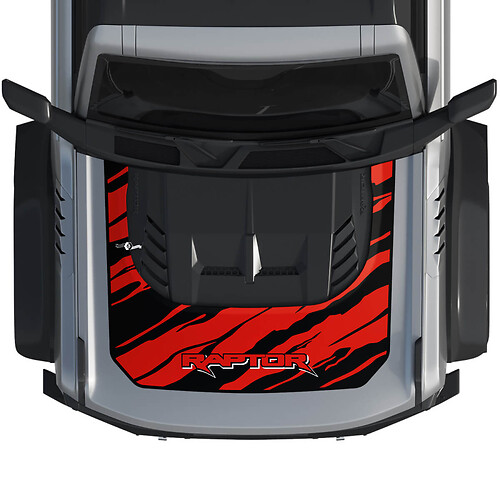 Hood Bronco Raptor Wrap Graphics Decal Sticker for Ford Bronco 2 colours 3