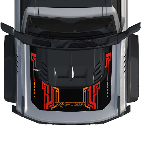 Hood Wrap Graphics Decal Sticker 4 for Ford Bronco Raptor