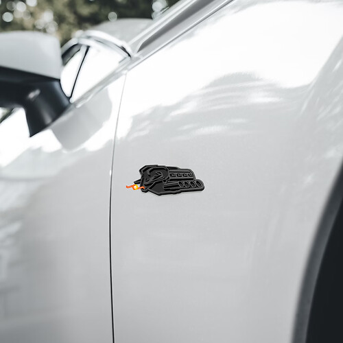 Symbol of Protest Front Fender Emblem 3D Badge for 2026 Dodge Ram 1500
 1