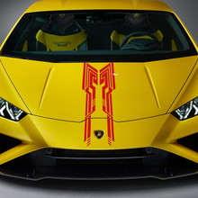 Hood Design Stripe Racing Vinyl Decal Sticker Graphics for Lamborghini Huracan Evo
 3