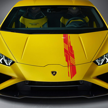 Hood Design Stripe Racing Vinyl Decal Sticker Graphics for Lamborghini Huracan Evo 2
 3