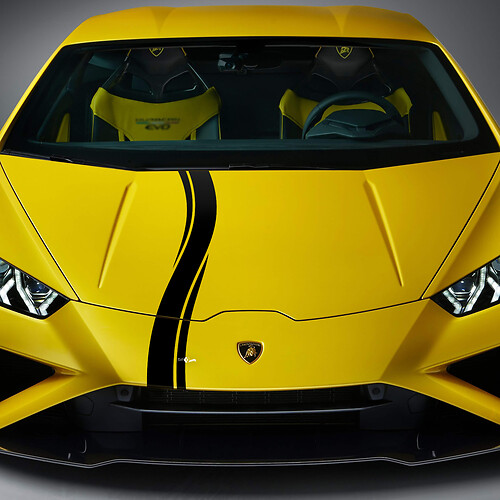 Hood Checkered Stripe Racing Vinyl Decal Sticker Graphics for Lamborghini Huracan Evo
 1