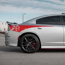 Iron Scat Pack Rear Quarter Side Stripe Vinyl Decal Sticker for Dodge Charger
 3