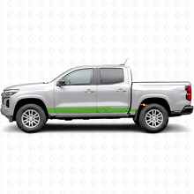 Angular Lightning Door & Rocker Panel Vinyl Stripes for Chevrolet Colorado 3rd Gen 2023-2026_6