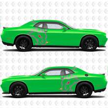 Angry Hell Goat Side Vinyl Decals for Dodge Challenger Charger 3