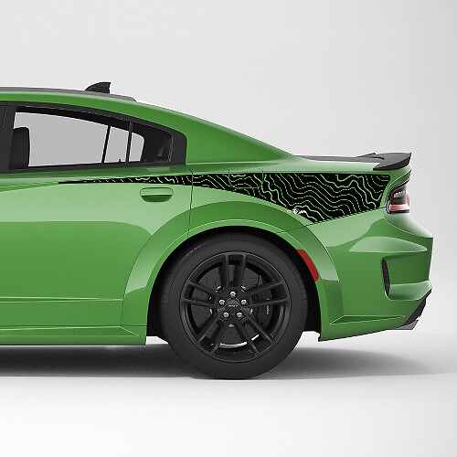 Hellcat Rear Quarter Side Stripe Vinyl Decal Sticker for Dodge Charger
