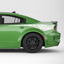 Hellcat Rear Quarter Side Stripe Vinyl Decal Sticker for Dodge Charger
 2