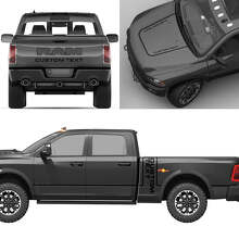 Custom Lettering Full Kit Vinyl Decals for Dodge Ram Power Wagon_4