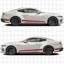 Racing Style Side Stripes Vinyl Decals for Musclecar Musclecarmodel _2