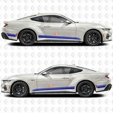 Racing Style Side Stripes Vinyl Decals for Musclecar Musclecarmodel _3