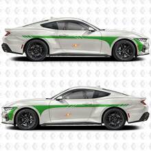 Racing Side Stripes Vinyl Decal Kit for Musclecar Mustang GT_2