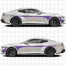 Racing Side Stripes Vinyl Decal Kit for Musclecar Mustang GT_3