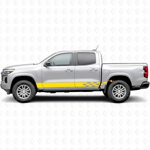 Checkered Lightning Door & Rocker Panel Vinyl Stripes for Chevrolet Colorado 3rd Gen 2023-2026_3