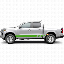 Checkered Lightning Door & Rocker Panel Vinyl Stripes for Chevrolet Colorado 3rd Gen 2023-2026_6
