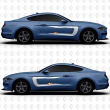 Racing Style Door Stripes Vinyl Decals for Musclecar Mustang_3