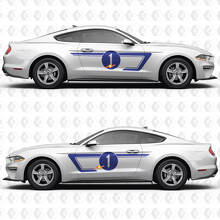 Musclecarmodel Number Side Doors Stripes Racing Decals Stickers for Musclecar Musclecarmodel
 2