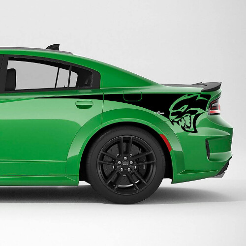 Hellcat Wildcat Arrière Quart Côté Bande Autocollant Vinyle pour Dodge Charger