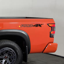 PRO-4X Off-Road Bedside Vinyl Decals Pair for Nissan Frontier and Titan _3