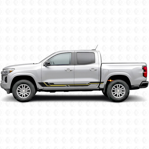 Parallel Accent Door & Rocker Panel Vinyl Stripes for Chevrolet Colorado 3rd Gen 2023-2026