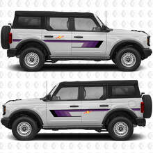 Side Doors Retro Heritage Vintage Stripes Graphics Decals Stickers for Ford Bronco
 2