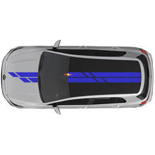 Dual Stripes Hood Roof Vinyl Decal Sticker for Volkswagen Golf GTI_3