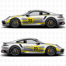 Side 917 Living Legend Concept Style stripes Kit graphic Decal Sticker for Porsche 911 2