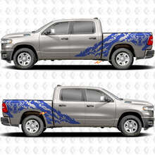 Side Doors Bedside Bull Splash Stickers Decals Graphics for Dodge RAM 1500 3