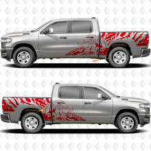 Side Doors Bedside Bull Splash Stickers Decals Graphics for Dodge RAM 1500 2500 3500 2