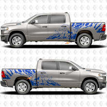 Bull Splash Side Doors Stickers Decals Graphics for Dodge RAM 1500 2500 3500 3