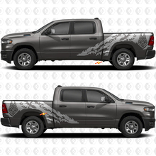 Side Doors Bedside Wolf Splash Stickers Decals Graphics for Dodge RAM 1500 2