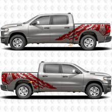 Wolf Mud Splash Bedside Vinyl Decal Sticker for Dodge Ram 1500_3