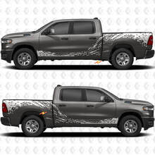 Mud Splash Graphics Bedside Vinyl Decals Kit for Dodge RAM 1500_2