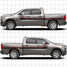 Retro Style Side Stripes Vinyl Decal Kit for Dodge Ram 1500_2