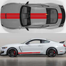 Racing Hood and Side Stripes Vinyl Decal Kit for Musclecar Musclecarmodel GT-H_2