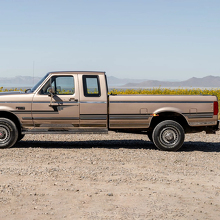 Retro Pin Stripe Strepen Decal Kit - Bedside Vinyl Sticker Stel Side Graphics vir Ford F250 1992 Super Cab 2