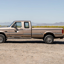 Retro Pin Stripe Strepen Decal Kit - Bedside Vinyl Sticker Stel Side Graphics vir Ford F250 1992 Super Cab 3