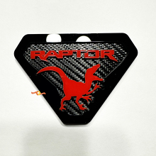 Raptor Edition Guard Badges Tailgate Emblem 3D Badge Carbon Background 4