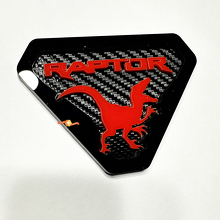 Raptor Edition Guard Badges Tailgate Emblem 3D Badge Carbon Background 6