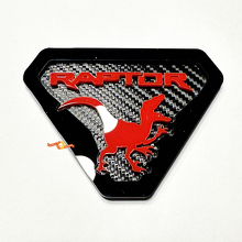 Raptor Edition Guard Badges Tailgate Emblem 3D Badge Carbon Background 7