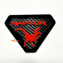 Raptor Edition Guard Badges Tailgate Emblem 3D Badge Carbon Background 8