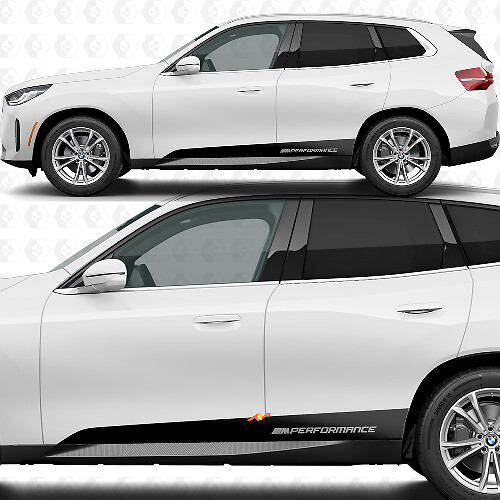 Côté Porte Bas de Caisson Bandes Kit Autocollant M Performance pour BMW X3 G45 1