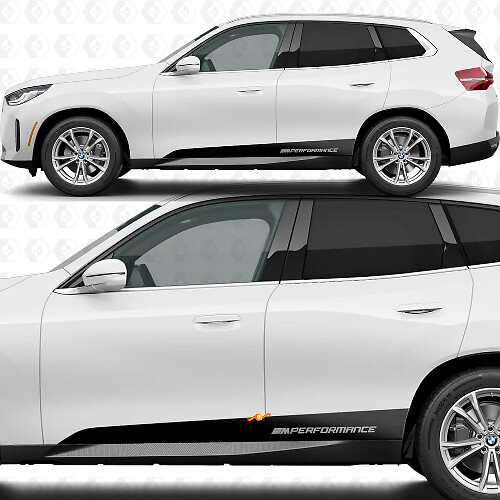 Côté Porte Bas de Caisson Bandes Kit Autocollant M Performance pour BMW X3 G45