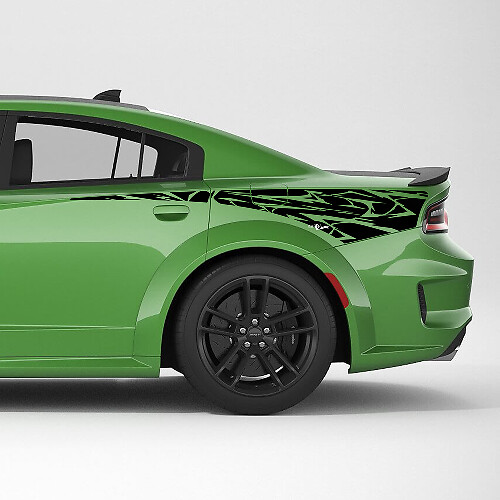 Tribal Skin Rear Quarter Side Stripe Vinyl Decal Sticker for Dodge Charger 1