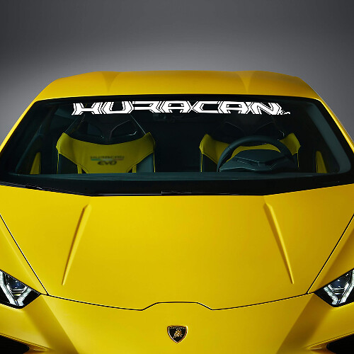Windshield Lettering Vinyl Decal Sticker Graphics for Lamborghini Huracan Evo 1